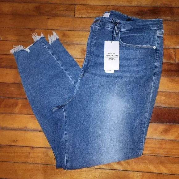 Good American x Zara High Rise Jeans | Plus Size - Picture 1 of 10